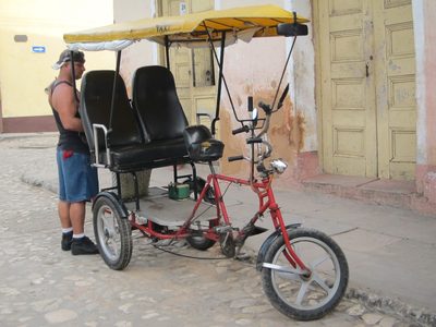 Frequent tourist transport.  Imagine pedaling that...
